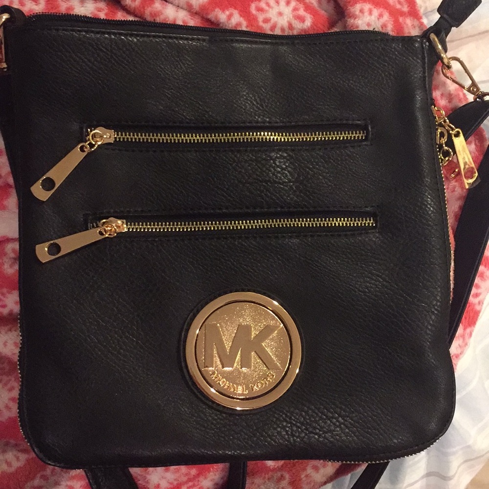 Michael Kors black cross body bag